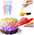 ANSLYQA 166 Pcs Pastry Piping Bags Kit with 150PCS 3 Sizes (12"+14"+16") Extra Thick Disposable Icing Bags,10 Couplers and 6 Frosting Bag Ties for Baking Cupcakes Cookies Cake Decorating Supplies