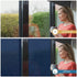 RTTECH Window Film Privacy One Way Mirror Window Tint for Home Sun UV Blocking Heat Control Daytime Privacy Solar Film Static Cling for Residential Office 35.6x78.7 Inches Blue-Silver
