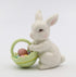 Cosmos 10593 Fine Porcelain Bunny with Easter Basket Figurine, 3-3/4-Inch,White