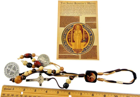 St Benedict Home Protection Door Hanger with Saint Card House Blessing Gift Set