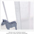 PONY DANCE Short Window Curtains - Linen Look Semi Sheer White Voile Valance Casual Back Tab Drapes for Small Bathroom Basement, 52 Wide x 36 Long, 2 Panels