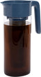 Goodful Airtight Cold Brew Iced Coffee Maker, Shatterproof Durable Tritan Plastic Construction, Leak-Proof Lid, Large Capacity with Premium Stainless Steel, 2.25 Qt, Blue