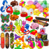 Tankaap 48 Pack Party Favors for Kids Goodie Bags, Pinata Stuffers, School Classroom Rewards, Treasure Box Toys, Pinata Filler Toys for Kids Birthday Party, Treasure Chest Bulk Carnival Prizes