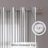 MIULEE Bedroom White Sheer Curtains Striped Linen Textured Window Treatment Drapes Grommet Top for Living Room, W52 x L63 Black Stripe 2 Panels