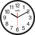 Hippih Clock Black Wall Clock Silent Non Ticking Quality Quartz - 10 Inch Round Easy to Read for Home Office & School Decor Clock