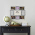 Melannco Customizable Letterboard 8-Opening Photo Collage, 19 x 17 inch,Distressed Grey