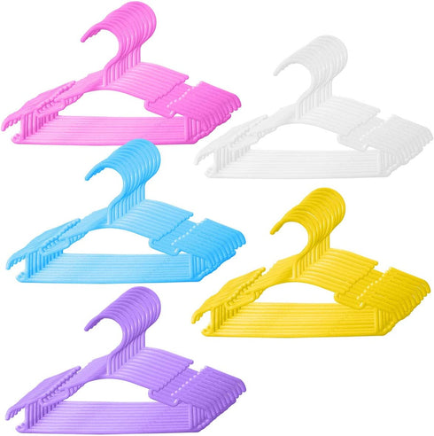 Baby Clothes Hangers Baby Hangers for Closet Kids Hangers Infant Hangers Children Hangers Child Hangers (50Pack, Mutilcolor)