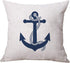ULOVE LOVE YOURSELF Coastal Sailing Throw Pillow Case Blue Compass/Anchor/Sailboat/Navigation Pattern Ocean Theme Cushion Covers Nautical Beach Decorative Pillowcases 18—18 Inch,4Pack