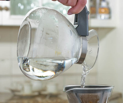 CAFÉ BREW COLLECTION High Quality Borosilicate Glass Stove Top Whistling Tea Kettle - Best BPA Free Whistling Tea Kettle - Best Glass Tea Kettle - 12 Cup Stovetop Glass Whistling Tea Kettle by Medelco