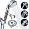 KAIREY Zen Shower Head with Beads On/Off,3 Function High Pressure Water Saving Filtered Handheld Ionic Showerhead,Anion Energy Ball Purifying Water Shower ,with 60 Inch Shower Hose and Bracket