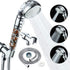 KAIREY Zen Shower Head with Beads On/Off,3 Function High Pressure Water Saving Filtered Handheld Ionic Showerhead,Anion Energy Ball Purifying Water Shower ,with 60 Inch Shower Hose and Bracket