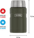 THERMOS Stainless King Vacuum-Insulated Food Jar , 24 Ounce, Matte Green