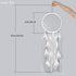 Alynsehom Extra Large Dream Catcher Kids Wall Hanging Decoration Handmade White Feather Boho Big Dreamcatchers with Bells Wedding Dream Catchers Bedroom Craft Ornament Gift (Dia 12", Length 41")