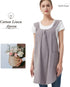 ENN&EEZY Japanese Linen Aprons for Women with Pockets Cross Back Cute Apron Dress for Gardening, Painting, Baking and Cooking