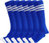 3 Pairs of juDanzy Knee High Boys or Girls Stripe Tube Socks for Soccer, Basketball, Uniform and Everyday Wear
