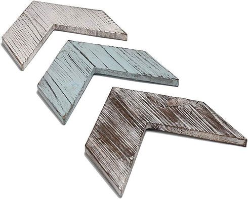 Rustic Arrow Wall Decor-Wooden Chevron Sign Room Decor-Home Decorative Farmhouse Wall Art -Set of 3 Arrows Bedroom Decor