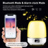 Pofeite Star Projector Galaxy Night Light for Bedroom Ceiling Bluetooth Speaker Alarm Clock FM Radio 360 Degree Rotation with 6 Films Dimmable Warm Light&7 Color Changing Gift Girl Boy Women