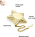 Pinky Up Star Shaped Tea Ball Loose Leaf Infuser with Chain Hook, Stainless Steel, Gold Finish