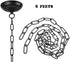 Sangle Soppfy Vingage Canopy Kit and Pendant Light Fixture Chain for Chandelier or Swag Light Fixtures ,Maximum Weight of 50 Pounds , 6 feet ,Heavy Duty,5 Inches Diameter, Black