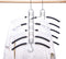 Nature Smile 2 Pack 5 in 1 Anti Slip Clothes Hangers,Space Saver Magic Metal Hangers,Multi Layers Wardrobe Clothes Rack,Heavy Duty Metal Blouse Hanger Closet Storage Organizer