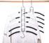 Nature Smile 2 Pack 5 in 1 Anti Slip Clothes Hangers,Space Saver Magic Metal Hangers,Multi Layers Wardrobe Clothes Rack,Heavy Duty Metal Blouse Hanger Closet Storage Organizer