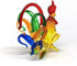 ZOOCRAFT Chicken Figurines Collectibles Hand Blown Glass Rooster Set of 2