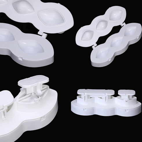 Meatball Mould,Durable DIY Plastic Meatball Mould,Meatball Fish Ball Burger Maker Mould,Manual Meatloaf Maker Press Tool,Kitchen Cooking Tools for Making Fried Kibbeh Cake Mould