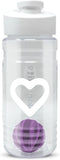 SkinnyFit Shaker Bottle, 20oz. BPA Free with Mixing Ball, Leak Proof Cup for Gym, Sports, Perfect for Mixing Collagen & Protein Shakes