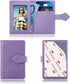 MEUPZZK Cell Phone Wallet Slim 3M Adhesive Credit Card Holder Stick on Wallet Cell Phone for iPhone/Android/Samsung Galaxy and Most Smartphones (M-Purple)