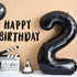 25 Number Balloons Black Big Giant Jumbo Number 25 Foil Mylar Balloons for 25th Birthday Party Supplies 25 Anniversary Events Decorations