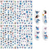 4 Sheets Cartoon Nail Art Stickers Decals 3D Self Adhesive Nail Art Supplies Cute Cartoon Nail Stickers DIY Nail Designs Sticker Luxury Designer Nail Stickers for Girls Women Kids