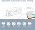 Welgo LED Digital Alarm Clock with USB Charging Port, 0-100% Dimmer, Large Number, AM/PM, White Bold Digits, Snooze, Adjustable Volume, Outlet Powered for Bedroom Bedside(White)