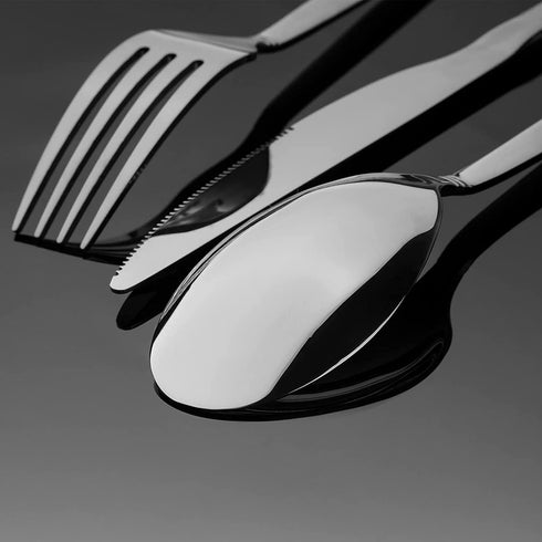 SANTUO 20 Piece Silverware Set for 4, Dinning Stainless Steel Flatware Set, 20pcs Lunch Tableware Cutlery Set, Dinner Mirror Polished Utensils, Include Knife Fork Spoon for Home (Silver)