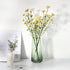 Luxspire Tall Glass Vase for Flowers,Large Clear Vase Morden Ins Style,Crystal Vases Flowers Hand Blown Glass Home Decoration Living Room Office Bathroom Decor,8.7 Inch,Green