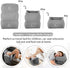 Inflatable Travel Foot Rest Pillow Portable Adjustable Three Layers Height Foot Stool for Airplanes, Cars, Home, Trains, Office to Lay Down or Sleep on Long Flights with Pump €¦ (Grey)