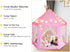 SUNBA YOUTH Kids Play Tent, Super Fantasy Pink Princess Castle Playhouse Canopy Tent with LED Light for Children Indoor and Outdoor