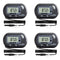 Veanic 4-Pack Digital Aquarium Fish Tank Thermometer Terrarium Water Temperature Meter Gauge with Water-Resistant Sensor Probe for Reptile Turtle Incubators (Black)