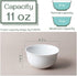 DOWAN Small Bowls, 10 Oz Bowl Set for Kitchen, Ceramic Ice Cream Bowls for Snack, Rice, Condiments, Side Dishes and Dessert, White Bouillon Cups Set of 6