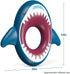 Jasonwell Inflatable Shark Pool Float Shark Floaties Water Fun Summer Beach Swimming Pool Tube Inflatables Ride on Pool Party Raft Lounge Toys for Kids Adults