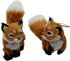 Kurt Adler 4.5-Inch Plush Set of 2 Fox Ornaments, Brown, 2 Piece