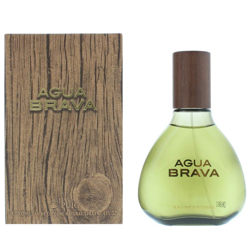 Antonio Puig Agua Brava Eau De Cologne Spray for Men, 3.4 Ounce (package may vary)