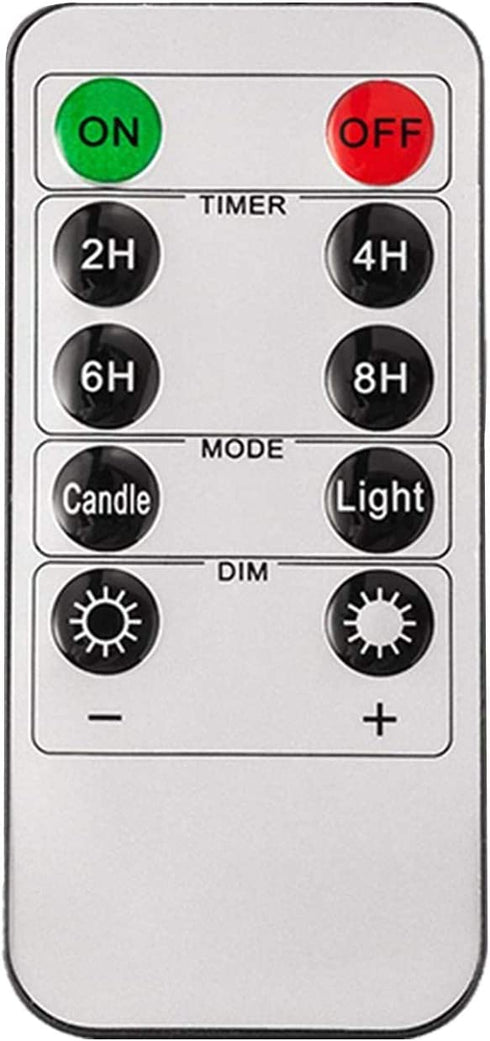 Led Electric Flameless Flickering Battery Operated Tea Lights Candles with RF Remote and Timer for Outdoor/Table/Party Decoration