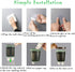 Kimsmap Cup Dispenser, Pull Type Water Cooler Cup Holder Fit 3oz - 6oz Small Cup, Wall Mount Disposable Cup Dispenser for Bathroom Home Office Gym Green