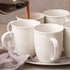 LIFVER Large Coffee Mugs Set of 6, 18 Oz White Ceramic Coffee Mugs for Coffee, Tea, Hot Cocoa, Coffee Cups Ceramic for Christmas Gifts , Easy to Hold & Clean, DIY Printing