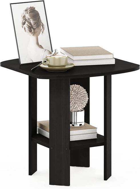 Furinno Simple Design End/SideTable, Espresso