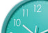 Modern Simple Wall Clock Indoor Non-Ticking Silent Sweep Movement Wall Clock for Office, Bathroom, Living Room Decorative 10 Inch Teal