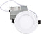 Topaz Lighting 70902, (Replaces Item 77229) 9 Watt 4 Inch Round LED Slim Fit Recessed Downlight, 3000K Half Inch Profile, 530 Lumens, 90 CRI, Snaps Into Ceiling, No Lighting Can Needed