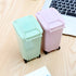 TOYMYTOY 4Pack Mini Wastebasket Set,Desk Trash Can with Lid Desktop Garbage Organizer Storage Bin Pen Pencil Cup Holder Office Supplies