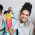 Vmini Water Bottle - Standard Mouth Stainless Steel & Vacuum Insulated Bottle, New Straw Lid with Wide Handle, Gradient Yellow+Pink & 22 oz