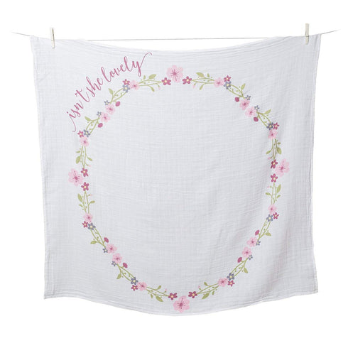 lulujo Baby™s First Year Milestone Blanket and Card Set | 40in x 40in| Isn't She Lovely